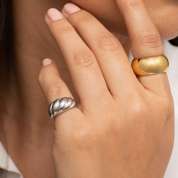 FJ0506 925 Sterling Silver Band Wide Ring