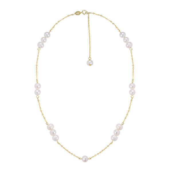 FX0733 925 Sterling Silver Freshwater Pearl Necklace