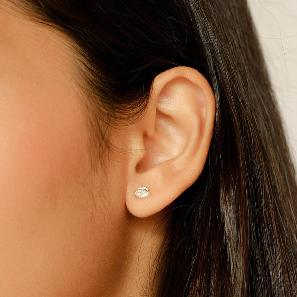 FE1393 S925 Mini Zircon Stud Earrings