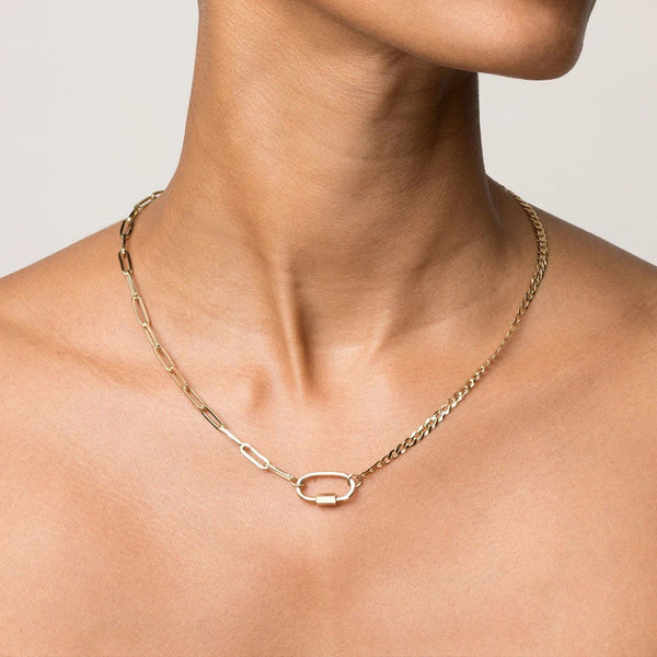 FX0545 925 Sterling Silver Unique Chain Necklace