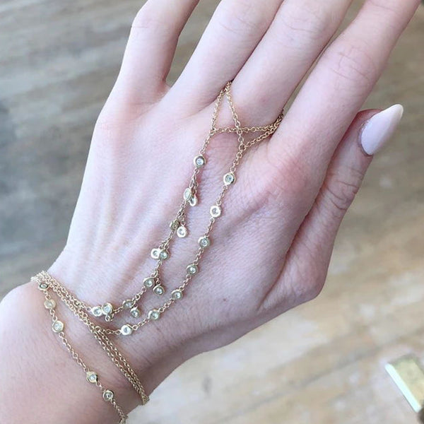 FS0184 925 Sterling Silver Unique Diamond Bracelet