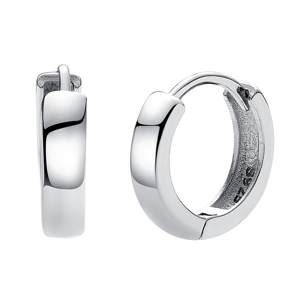 FE0723 925 Sterling Silver Bold Hoops Earrings