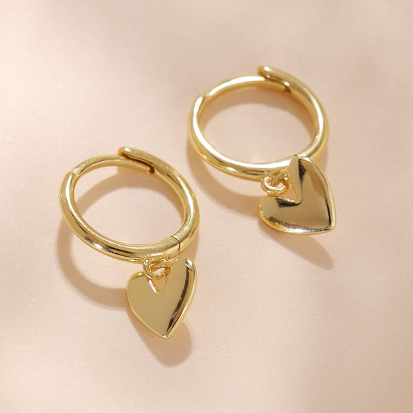 YHE0248 925 Sterling Silver Forever Love Heart Dangle Earring