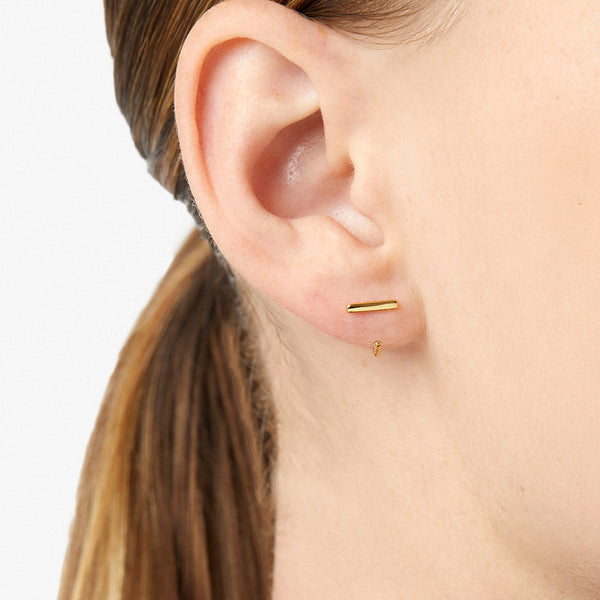 FE1894 925 Sterling Silver Open Huggie Earrings