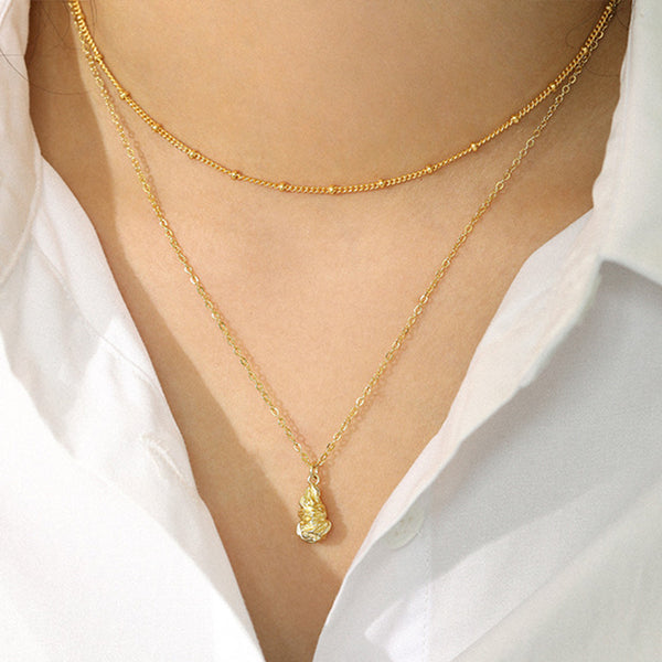 RHX1039 Irregular Geometry Pendant Necklace