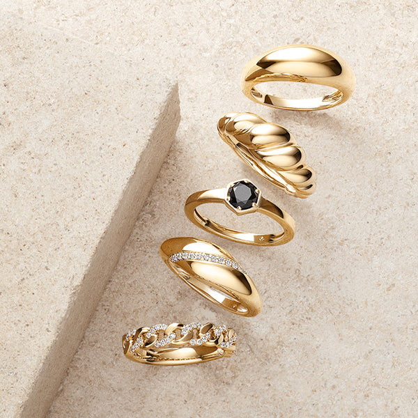 FJ0774 925 Sterling Silver Dome Pave CZ Ring