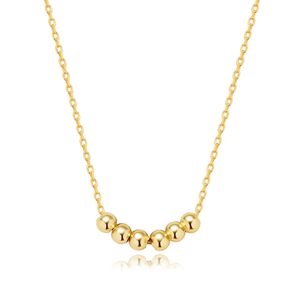 FX0302 925 Sterling Silver Bold Spheres Necklace