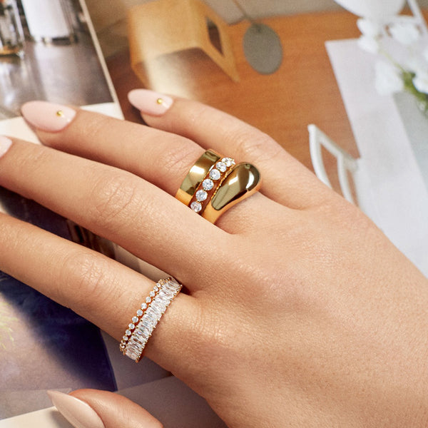 FJ0656 925 Sterling Silver Cubic Zirconia Ring