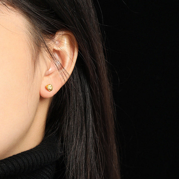 S925 RHE1007 Irregular Stud Earring