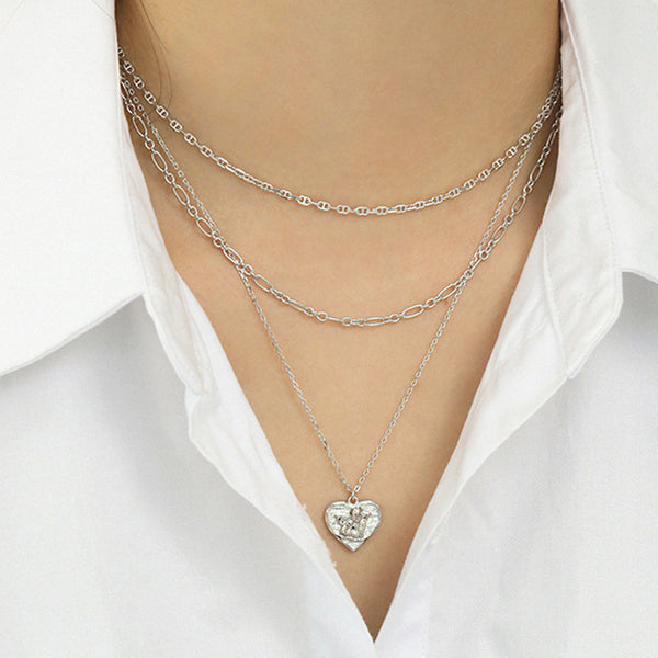 RHX1007 925 Sterling Silver Minimalist Pig Nose Necklace