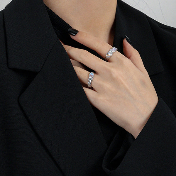 RHJ1074 Moonstone Open Ring