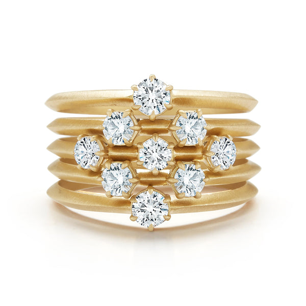 FJ0423 925 Sterling Silver Single Zircon Eternity Ring