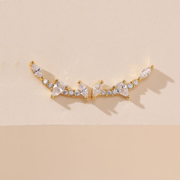 YHE0318 925 Sterling Silver Latest Trends CZ Women Stud