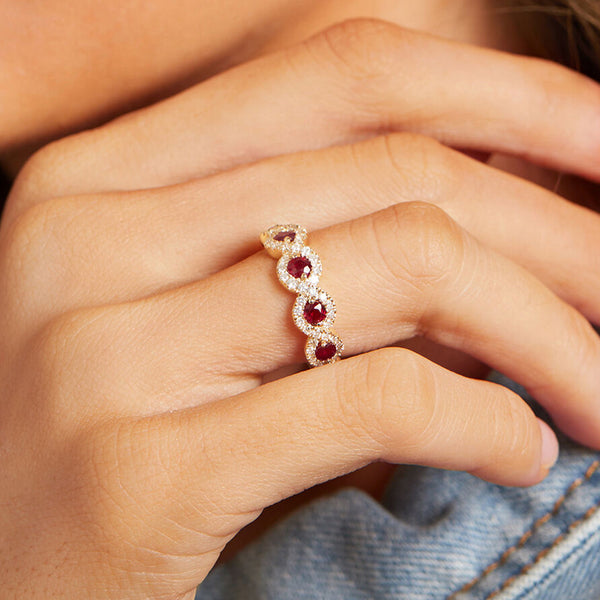 FJ0748 925 Sterling Silver Cubic Zirconia Women Ring