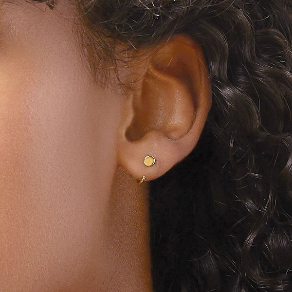 FE1892 925 Sterling Silver Mini Hoop Earrings