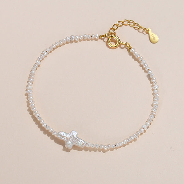 FS0251 925 Sterling Silver Freshwater Pearl Bracelets