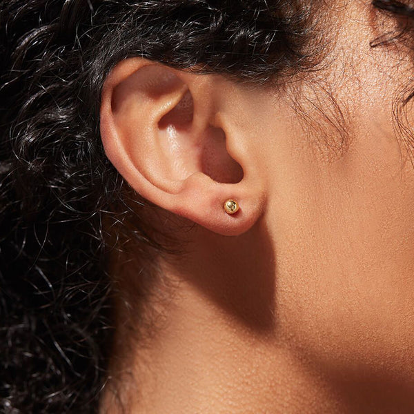 FE1602 925 Sterling Silver Mini Ball Stud Earrings