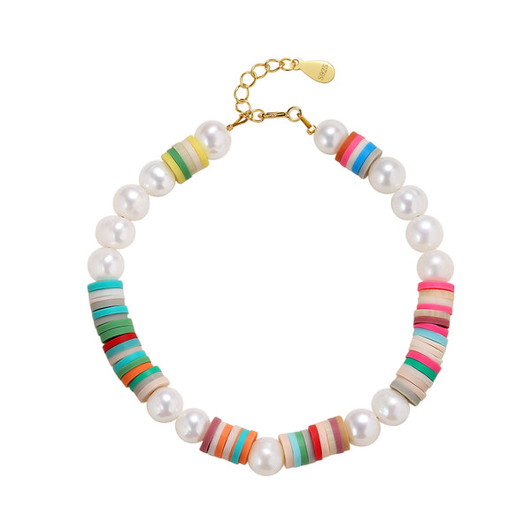 FS0262 925 Sterling Silver Natural Pearl Bracelet