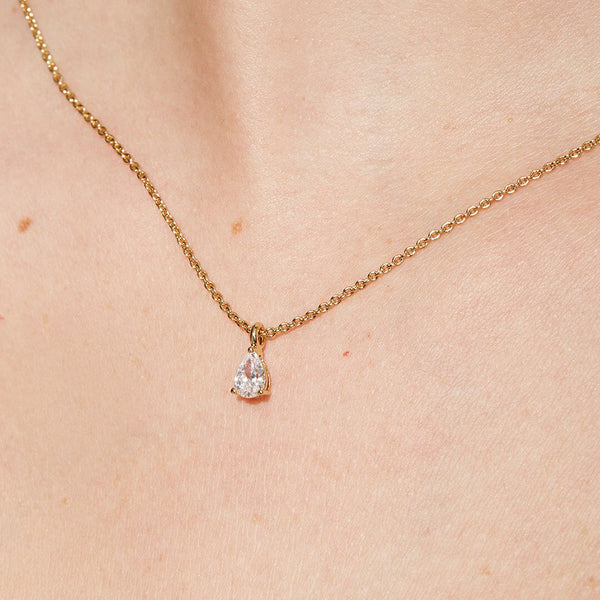 FX0700 925 Sterling Silver Cubic Zirconia Necklace