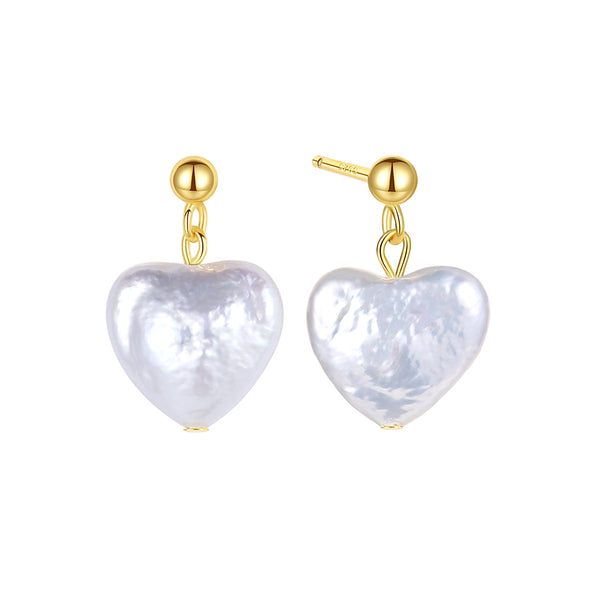 FE1812 925 Sterling Silver Sweet Heart Stud Earring