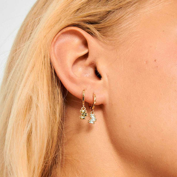 FE1903 925 Sterling Silver Tiro Baguette Cubic Zirconia Drop Earrings