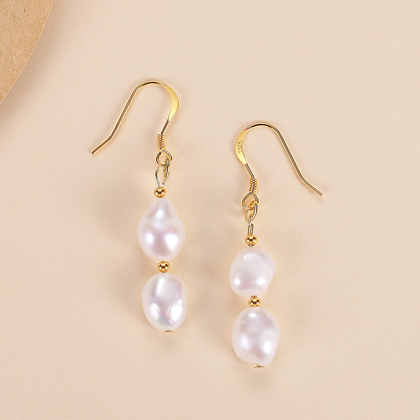 FE1692 925 Sterling Silver Freshwater Pearl Earring