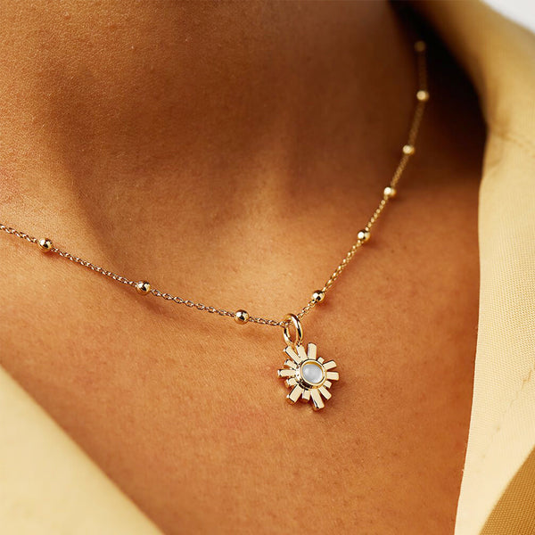 FX0360 Moonstone Penndant Necklace