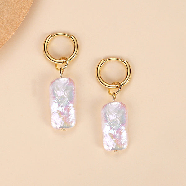 FE1696 925 Sterling Silver Freshwater Pearl Earring