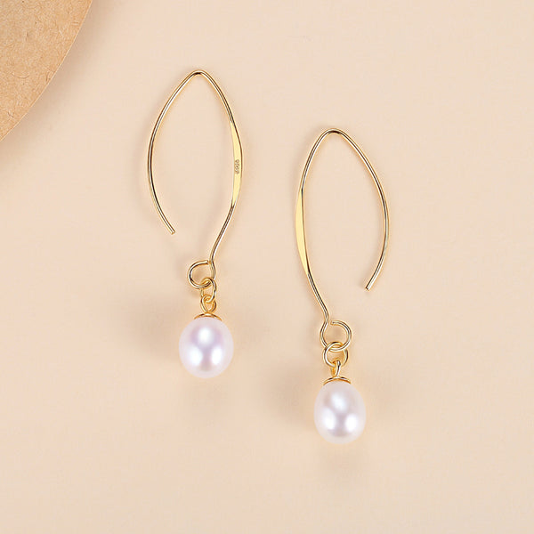 FE1693 925 Sterling Silver Freshwater Pearl Earring
