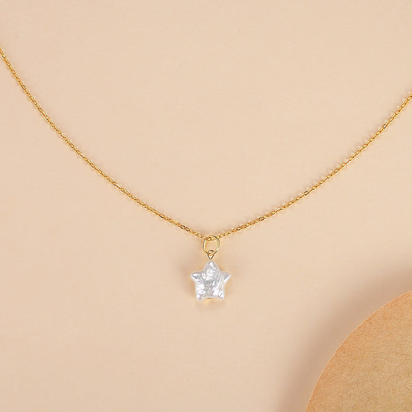 FX0693 925 Sterling Silver Natural Pearl Necklcae