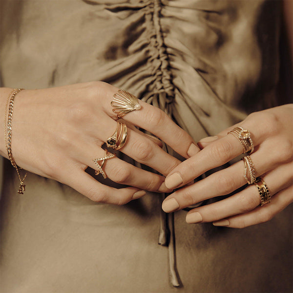 FJ0470 925 Sterling Silver Vintage Oval Cut Ring