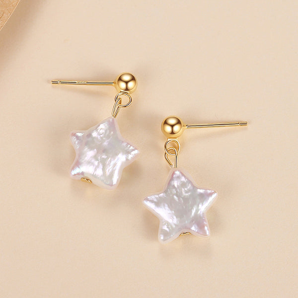 FE1711 925 Sterling Silver Natural Pearl Earrings