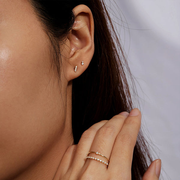 FJ0743 925 Sterling Silver Cubic Zirconia Ring