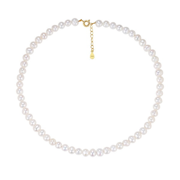 FX0753 White Freshwater Pearl Necklace