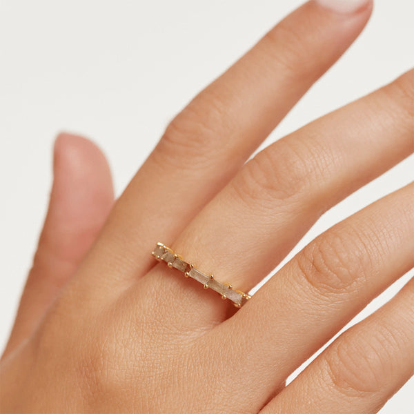 FJ0365 925 Sterling Silver Baguette Eternity Ring