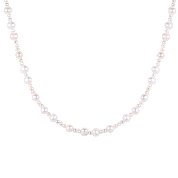 FX0803 925 Sterling Silver Boutique Freshwater Pearl Necklace