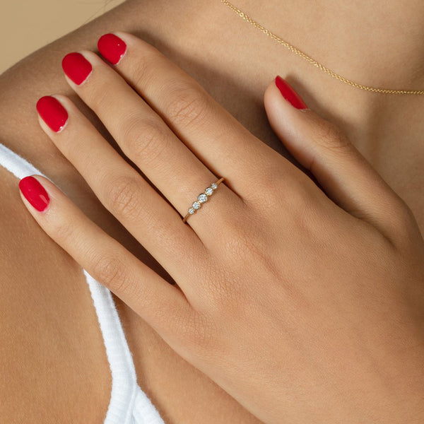 FJ0361 925 Sterling Silver Zircon Band Rings