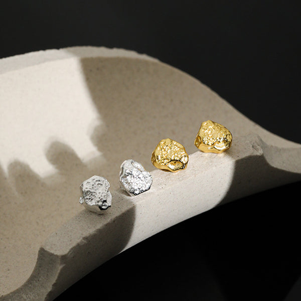 S925 RHE1007 Irregular Stud Earring