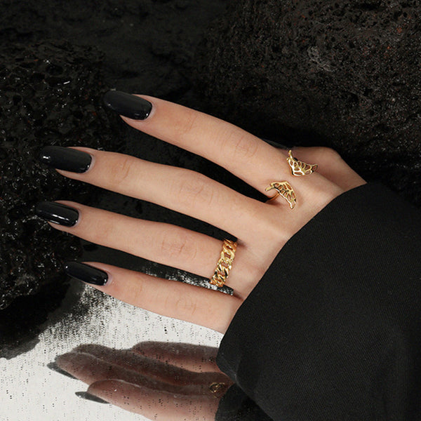 RHJ1050 Butterfly Open Ring