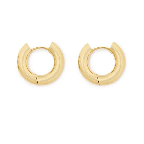 FE0845 925 Sterling Silver Heavy Luxury Hoop Earrings