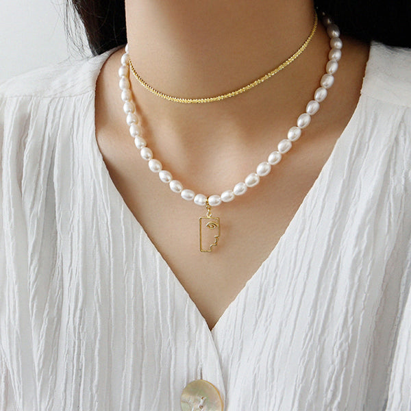 RHX1008 925 Sterling Silver Gypsophila Sparkle Choker Necklace