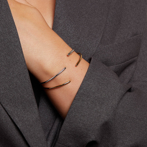 FS0306 925 Sterling Silver Dainty High Polish Women Bangle