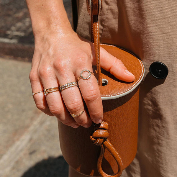 FJ0045 925 Sterling Silver Zircon Eternity Ring