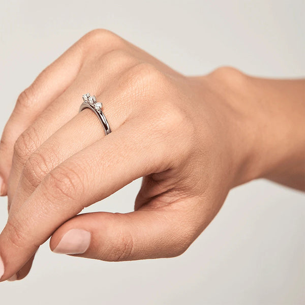 FJ0235 925 Sterling Silver Pearl Ring