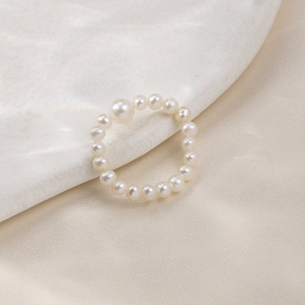 FJ0802 FJ0806 FJ0807 Handmade Freshwater Pearl Ring