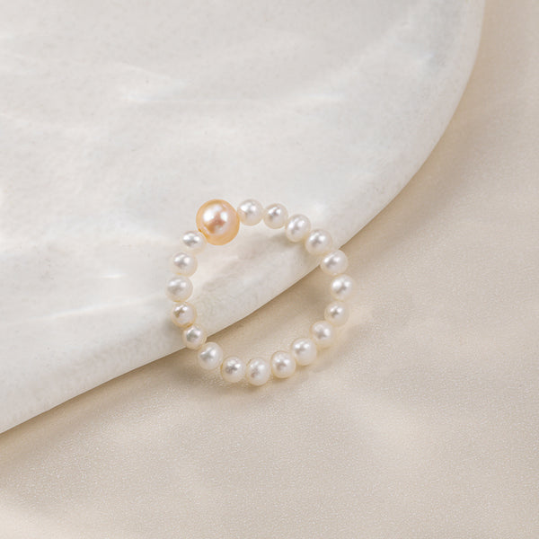 FJ0802 FJ0806 FJ0807 Handmade Freshwater Pearl Ring