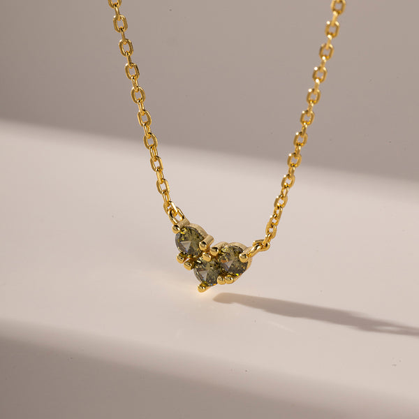 FX0767 925 Sterling Silver Colorful 12 Months Birthstone Necklace