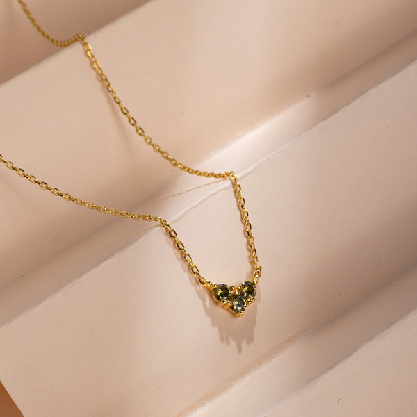 FX0767 925 Sterling Silver Colorful 12 Months Birthstone Necklace