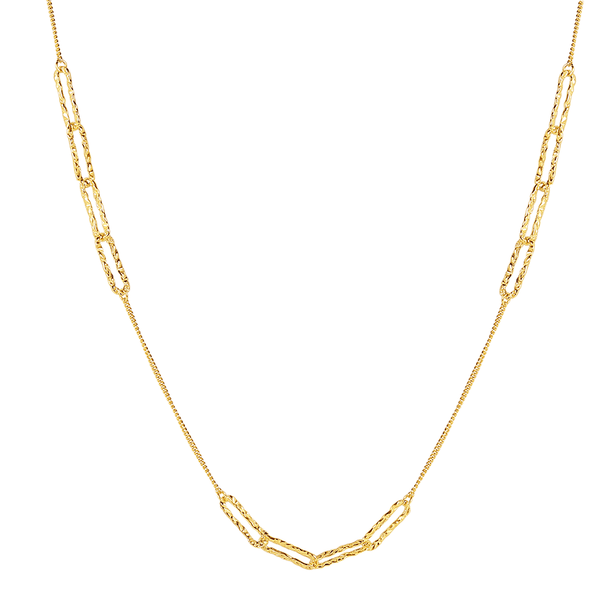 FX0794 925 Sterling Silver Original Pin Chain Necklace