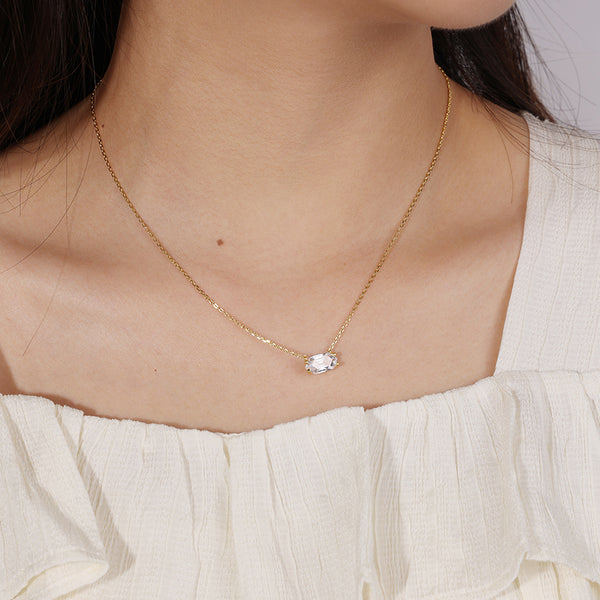 FX0851 Cubic Zirconia Necklace